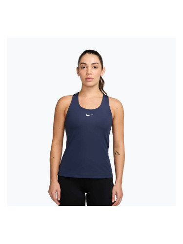 Дамска тениска Nike Swoosh Medium Support midnight navy/white