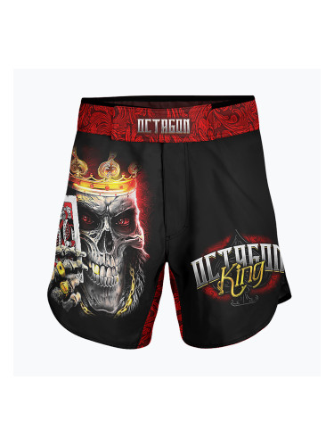 Мъжки шорти за тренировки по ММА Octagon King 2 черни/многоцветни