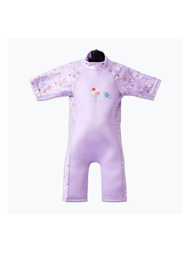 Детски неопренов костюм за плуване Splash About Combie UV Sun & Sea lilac spring