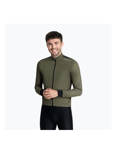 Мъжка блуза с дълъг ръкав за колоездене Rogelli Core green