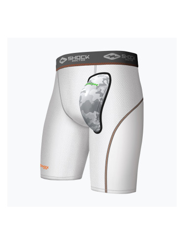 Мъжки шори за бойни спортове Shock Doctor AirCore Cup Compression white
