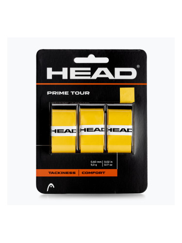 HEAD Prime Tour 3 бр. тенис обвивки жълт 285621