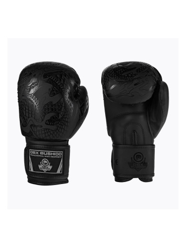 Боксови ръкавици Bushido Black Dragon черни B-2v18