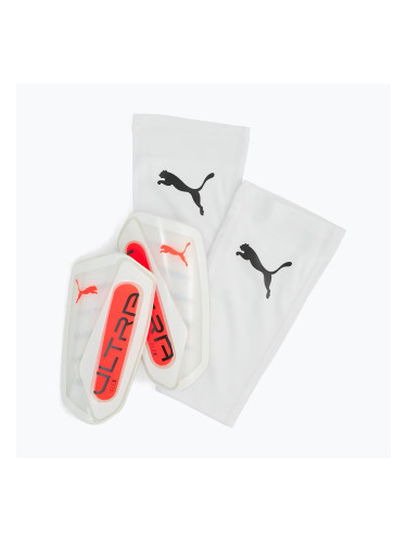 PUMA Ultra Flex Sleeve предпазители за пищялки puma white/glowing red