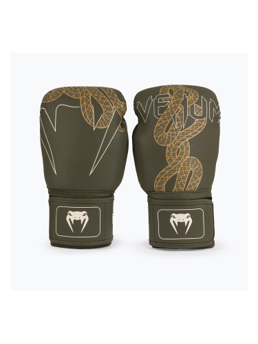 Боксови ръкавици Venum Serpenti khaki/bronze/ivory