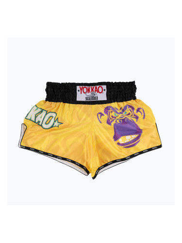 Мъжки шорти за тренировка YOKKAO Primate CarbonFit yellow