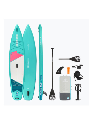 SUP AQUASTIC Туристическа дъска 11'6" зелена