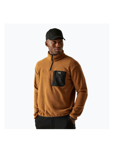 Мъжки поларен суитшърт REGATTA Frankie Half Zip brown