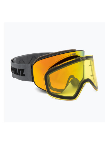 Скиорски очила Bliz Flow matt black/brown gold multi/yellow