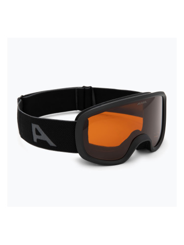 Детски скиорски очила Alpina Piney 2.0 black matte/orange