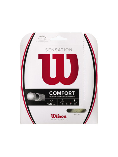 Wilson Sensation 17 тенис струна 12,2 м сива WRZ941100+