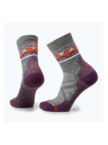 Smartwool дамски чорапи Hike Light Cushion Zig Zag Valley Mid Crew ash/charcoal