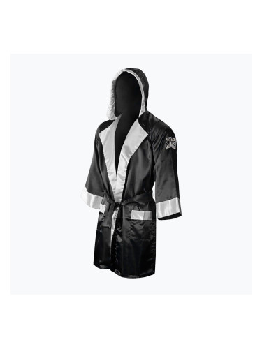 Боксьорски халат Cleto Reyes Satin Boxing Hoodie black/white