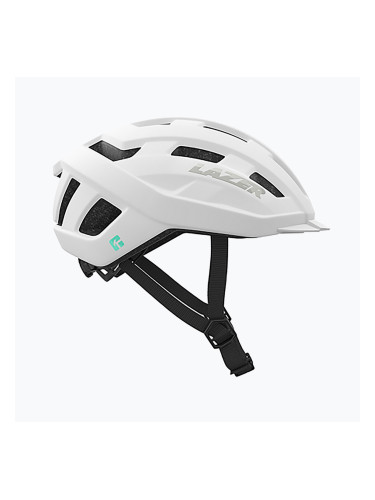 Lazer Codax KinetiCore + мрежа матирана изцяло бяла велосипедна каска