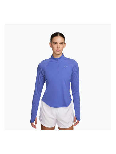 Дамска блуза с дълъг ръкав за бягане Nike Tempo Flash Dri-Fit 1/4 Zip sapphire/black/white