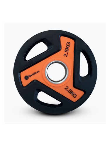 Олимпийски тежести Sveltus с дръжки 2,5 kg black