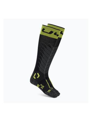 Мъжки скиорски чорапи UYN Ski One Merino black/lime