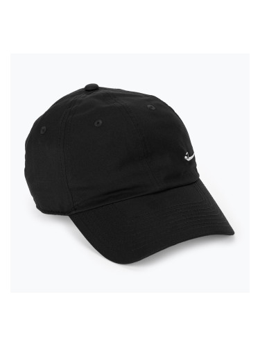Бейзболна шапка Nike Dri-Fit Club Unstructured Metal Swoosh black/metallic silver