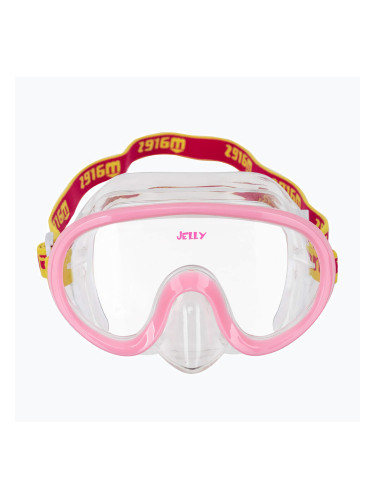 Детска маска за шнорхелинг Mares Jelly pink/yellow/clear