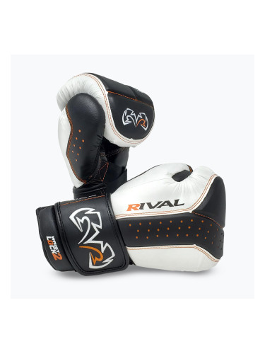 Боксови ръкавици Rival RB10 Intelli-Shock Bag черни/бели