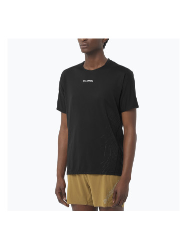 Мъжка тениска за бягане Salomon Sense Aero GFX deep black