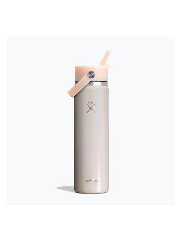 Термобутилка Hydro Flask Wide Mouth with Flex Straw Cap 710 ml glimmer cream