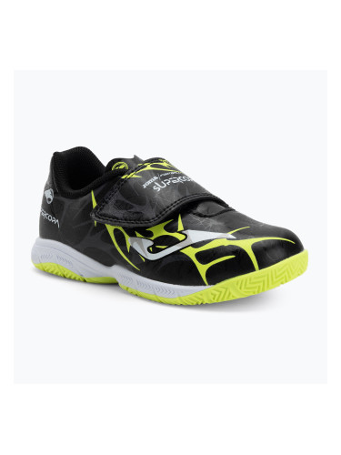 Детски футболни обувки Joma Super Copa Jr IN black/fuor yellow