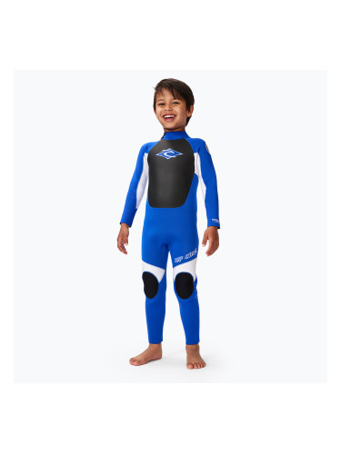 Детски неопренов костюм за плуване Rip Curl Groms Omega 3/2 Back Zip blue