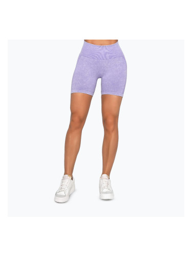 Дамски шорти за тренировка GymBeam Lift violet