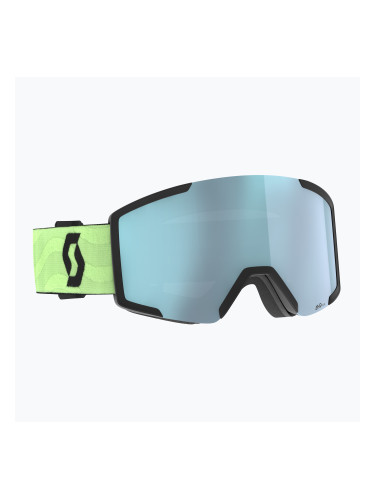Скиорски очила SCOTT Shield glow green/amp ice chrome