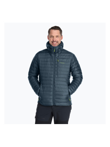 Мъжко пухено яке Rab Microlight Alpine orion blue
