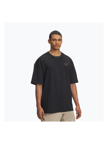 Мъжка тениска Under Armour Woven Label Heavyweight black/black