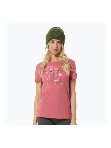 Дамска тениска super.natural Rock Flowers Tee mauvewood/various