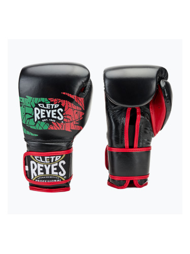 Боксови ръкавици Cleto Reyes Velcro Sparring black/red/white green red