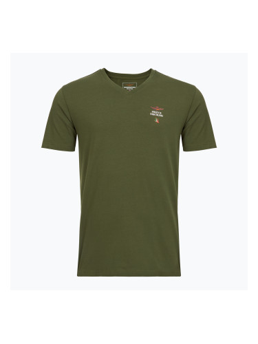 Мъжка тениска Aeronautica Militare AM1UTI006 V-Neck military