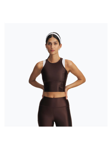 Дамски топ за тренировка Under Armour Motion Shine Tank, кафяво/черно