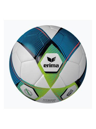 ERIMA Hybrid Training 2.0 футболна топка mykonos blue/lime размер 5