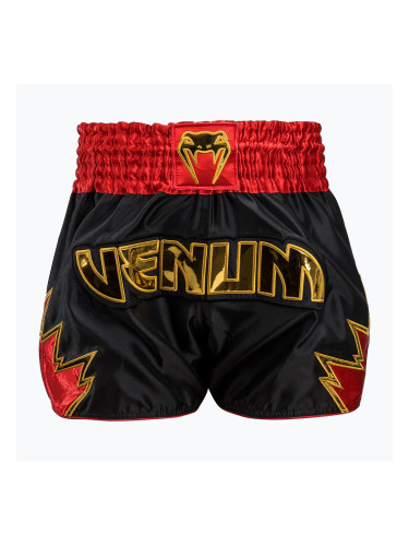 Venum Inferno Мъжки шорти за тренировка по муай тай черни/златни/червени
