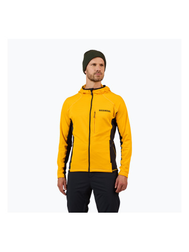 Мъжки суитшърт Rossignol Blackside Mix Full Zip Hoodie Fleece saffron ylw