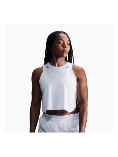 Дамска тениска за бягане Nike AeroSwift Dri-Fit ADV Cropped Tank Top off white/black