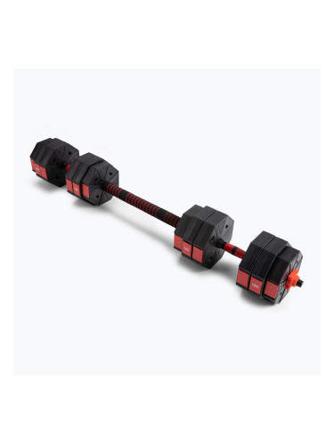 HMS комплект щанги със сменяеми тежести Sgc30 черно-червен 17-57-031