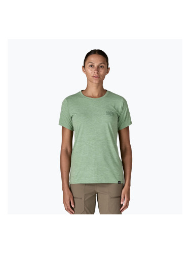 Дамска тениска Patagonia Cap Cool Daily Graphic Shirt strataspire / ellwood green x-dye