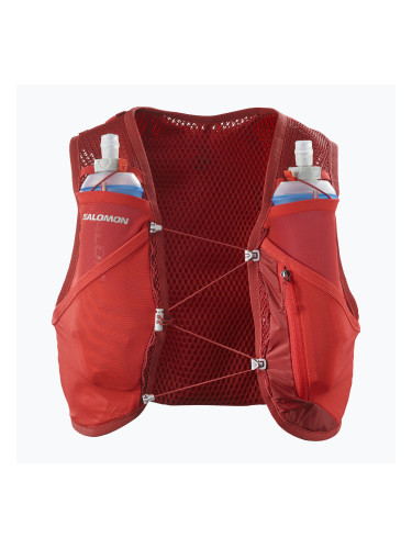 Дамска жилетка за бягане Salomon Active Skin 4 set red dahlia/high risk