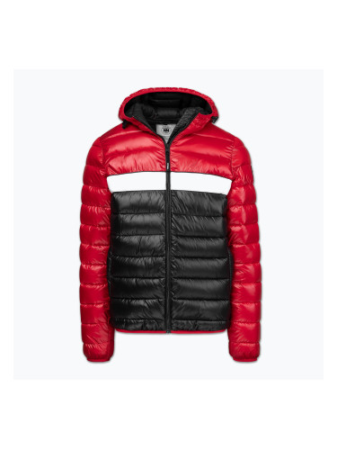 Мъжко зимно яке Pitbull Shatto Quilted Hooded red/black