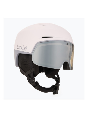 Ски каска Bollé X-Fusion white lilac matte/photochromic gun