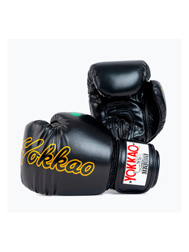 Мъжки боксови ръкавици YOKKAO Wax black