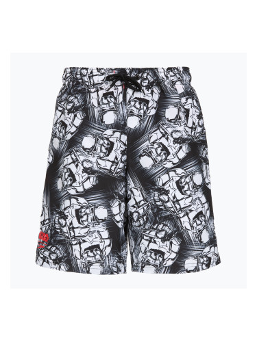 Speedo Print Leisure 17" черни/бели детски къси панталони за плуване