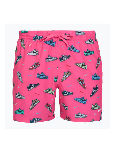 Мъжки шорти за плуване Nike Multi Print 5“ Volley pinksicle