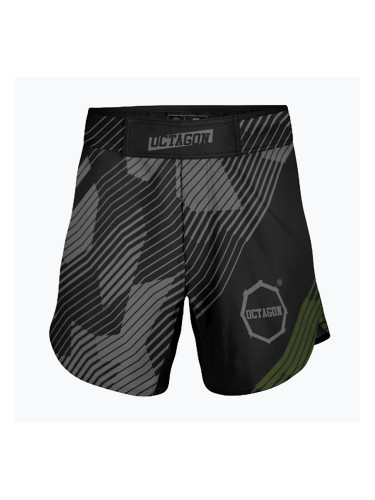 Мъжки тренировъчни шорти Octagon Broken Line MMA, черни