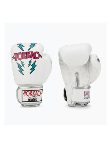Мъжки боксови ръкавици YOKKAO Stadium white